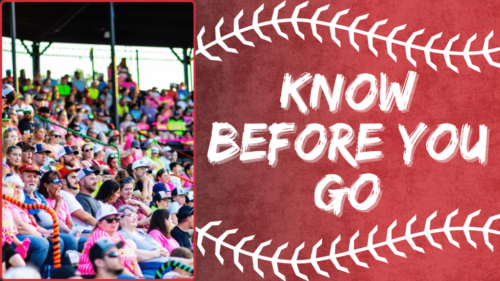 Tri-City Chili Peppers Know Before You Go menu tile featuring a crowded stadium grandstand filled with fans watching a game, used for the know before you go guide.