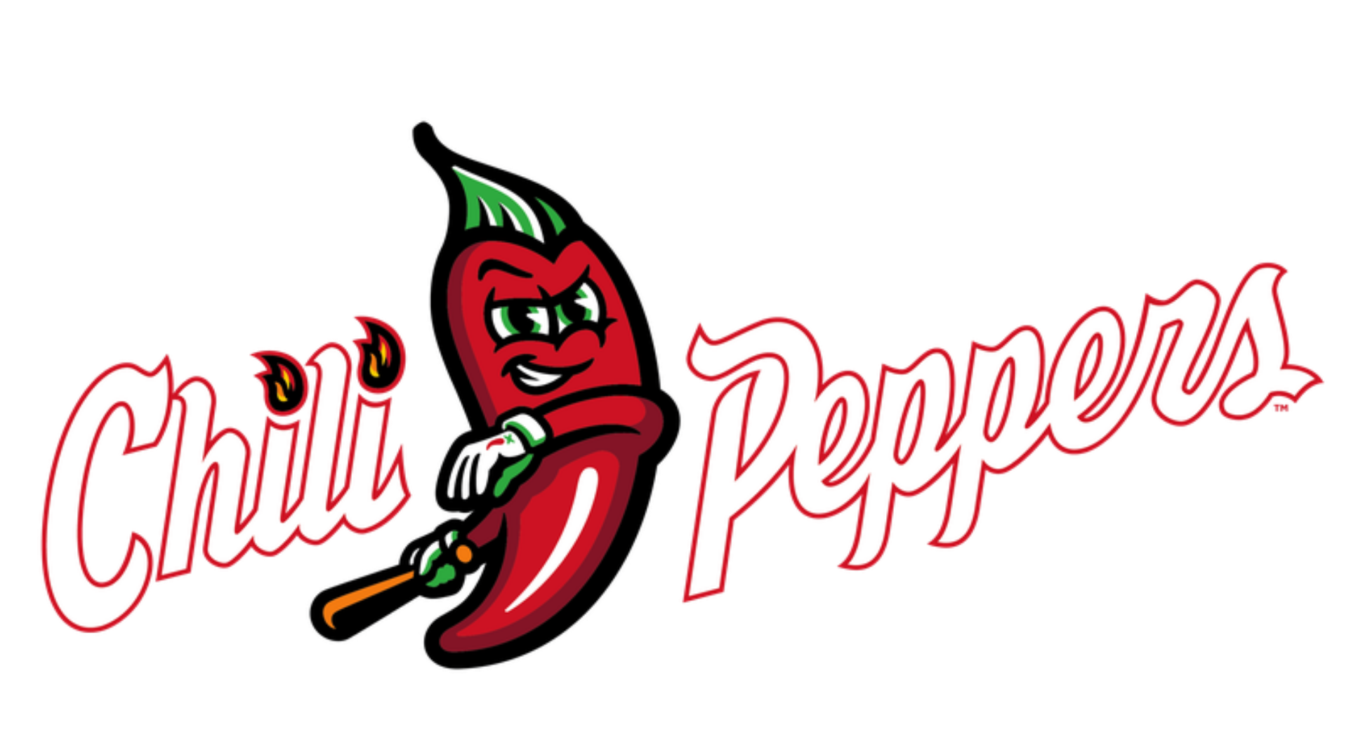 White Chili Peppers Swinging Logo